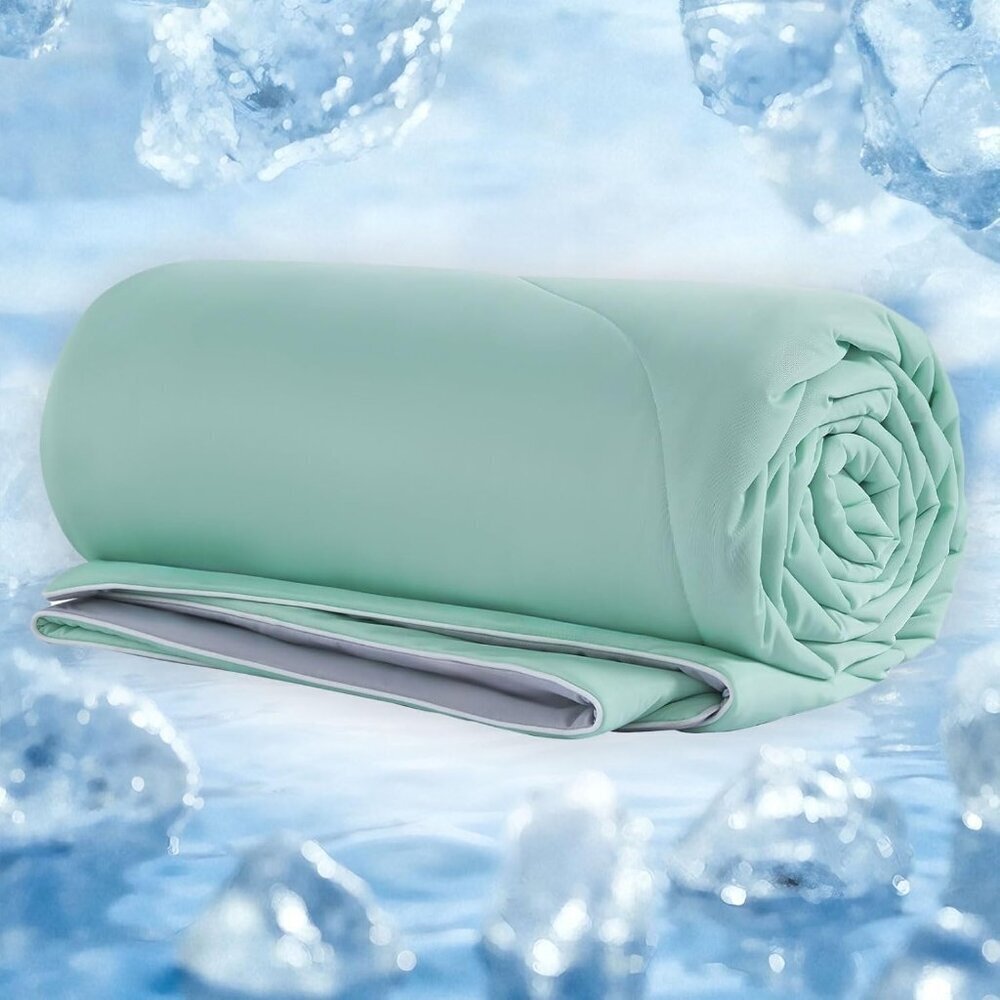 Cooling Comforter Queen Size Green 90x90 Hot Sleeper